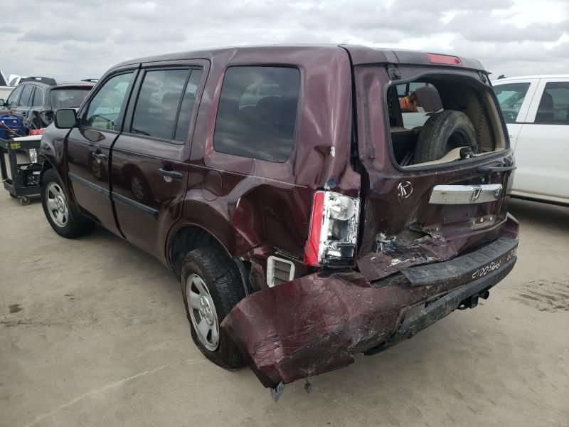 2011 HONDA PILOT LX 5FNYF3H22BB043736