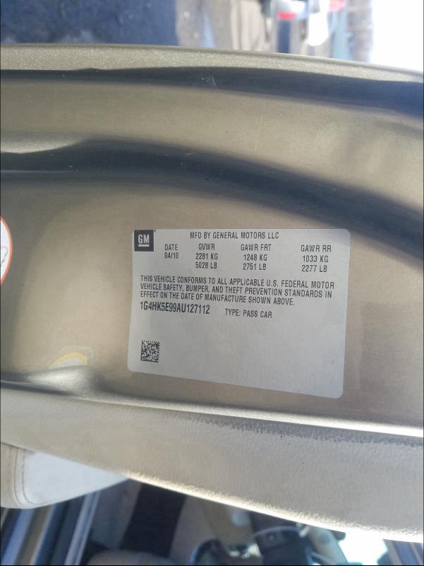 2010 BUICK LUCERNE SU 1G4HK5E99AU127112