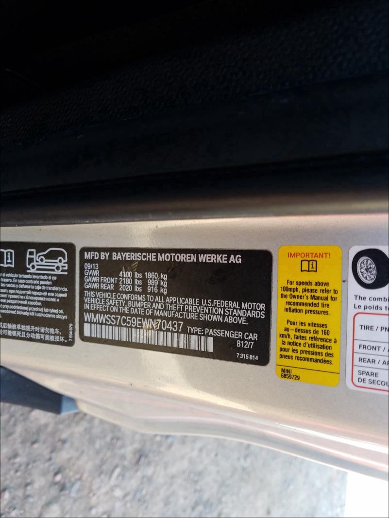 2014 MINI COOPER S P WMWSS7C59EWN70437