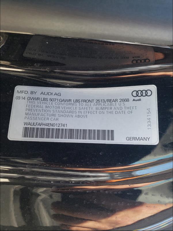 2014 AUDI A5 PREMIUM WAULFAFH4EN012741