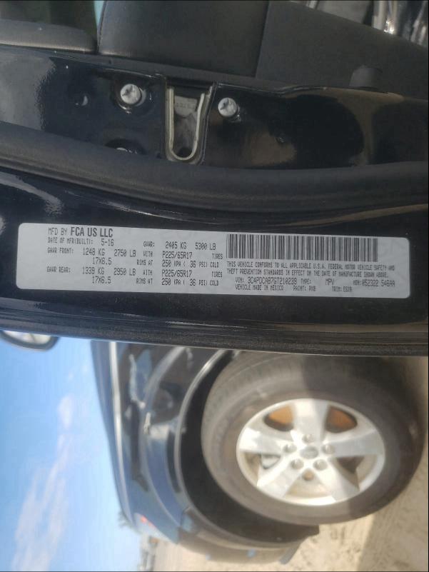 2016 DODGE JOURNEY 3C4PDCAB7GT210239