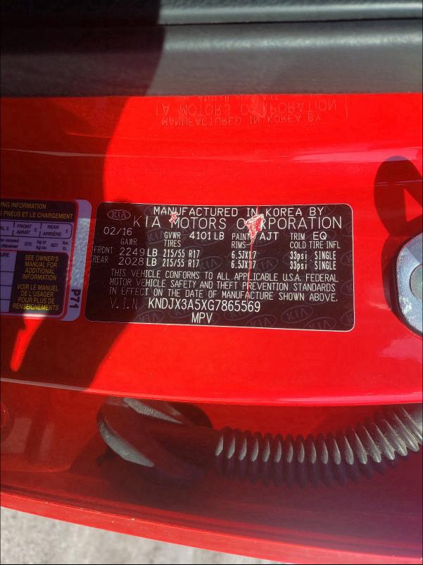 2016 KIA SOUL ! KNDJX3A5XG7865569