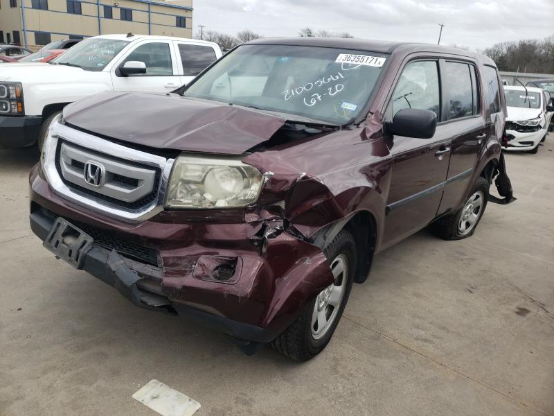 2011 HONDA PILOT LX 5FNYF3H22BB043736