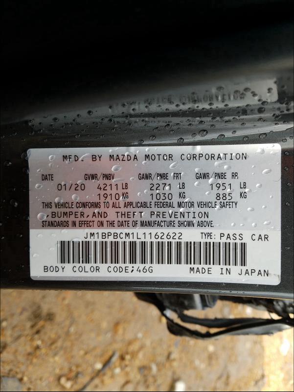 2020 MAZDA 3 SELECT JM1BPBCM1L1162622