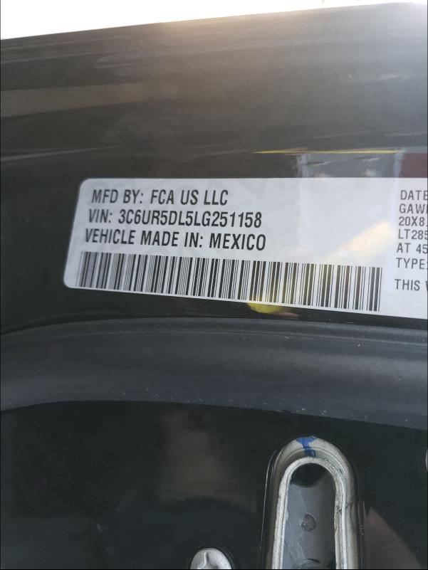 2020 RAM 2500 BIG H 3C6UR5DL5LG251158