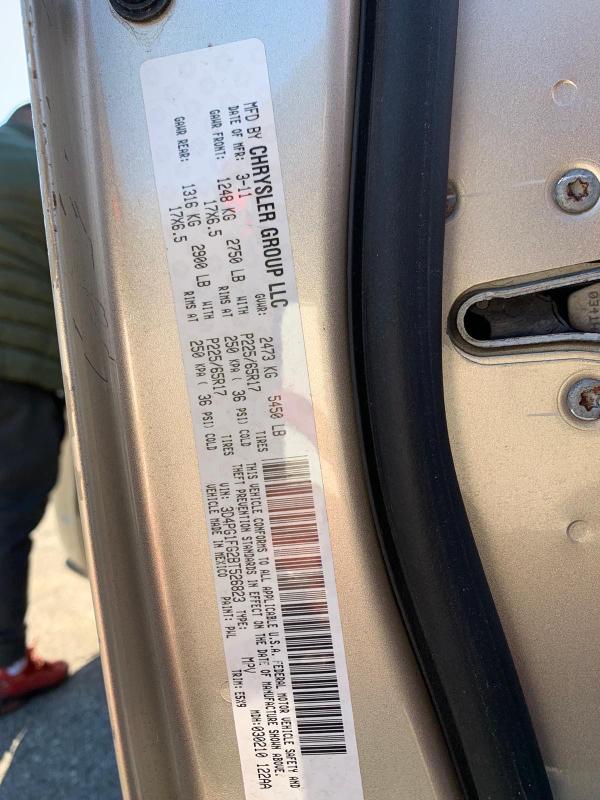 2011 DODGE JOURNEY MA 3D4PG1FG2BT526823