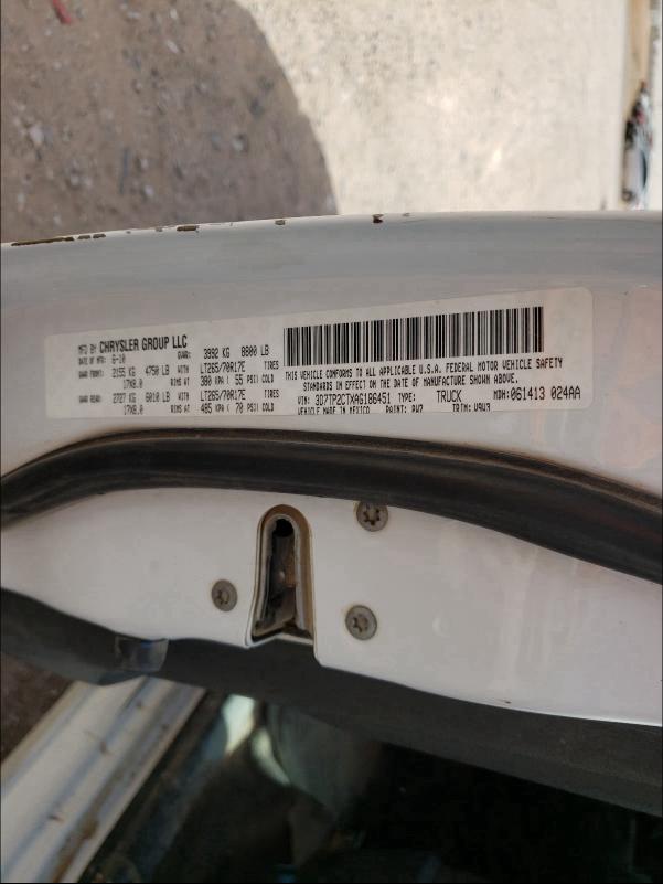 2010 DODGE RAM 2500 3D7TP2CTXAG186451