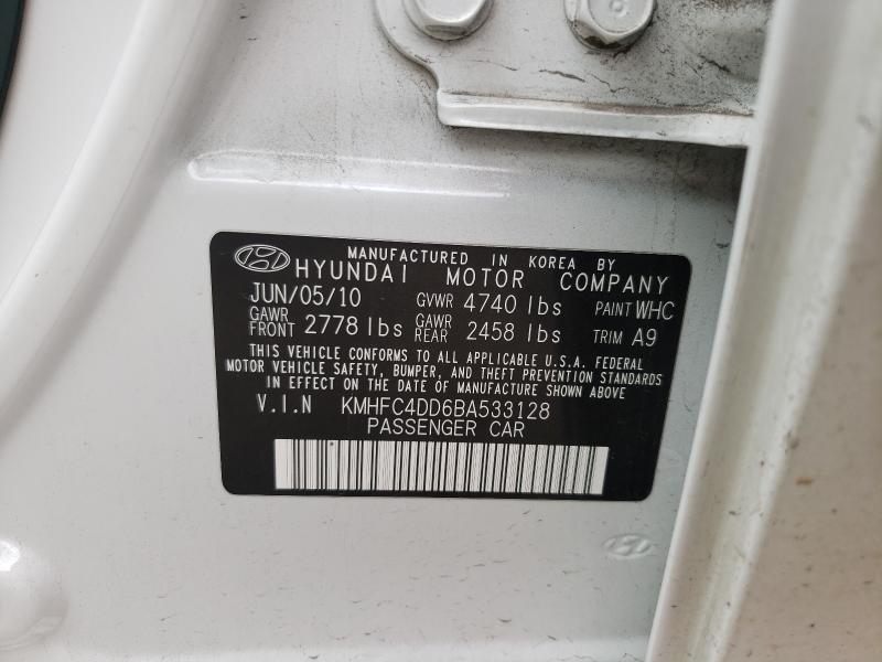 2011 HYUNDAI AZERA GLS KMHFC4DD6BA533128