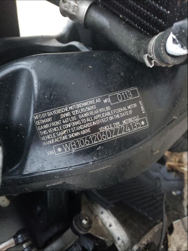2013 BMW K1600 GTL WB1061206DZZ24135