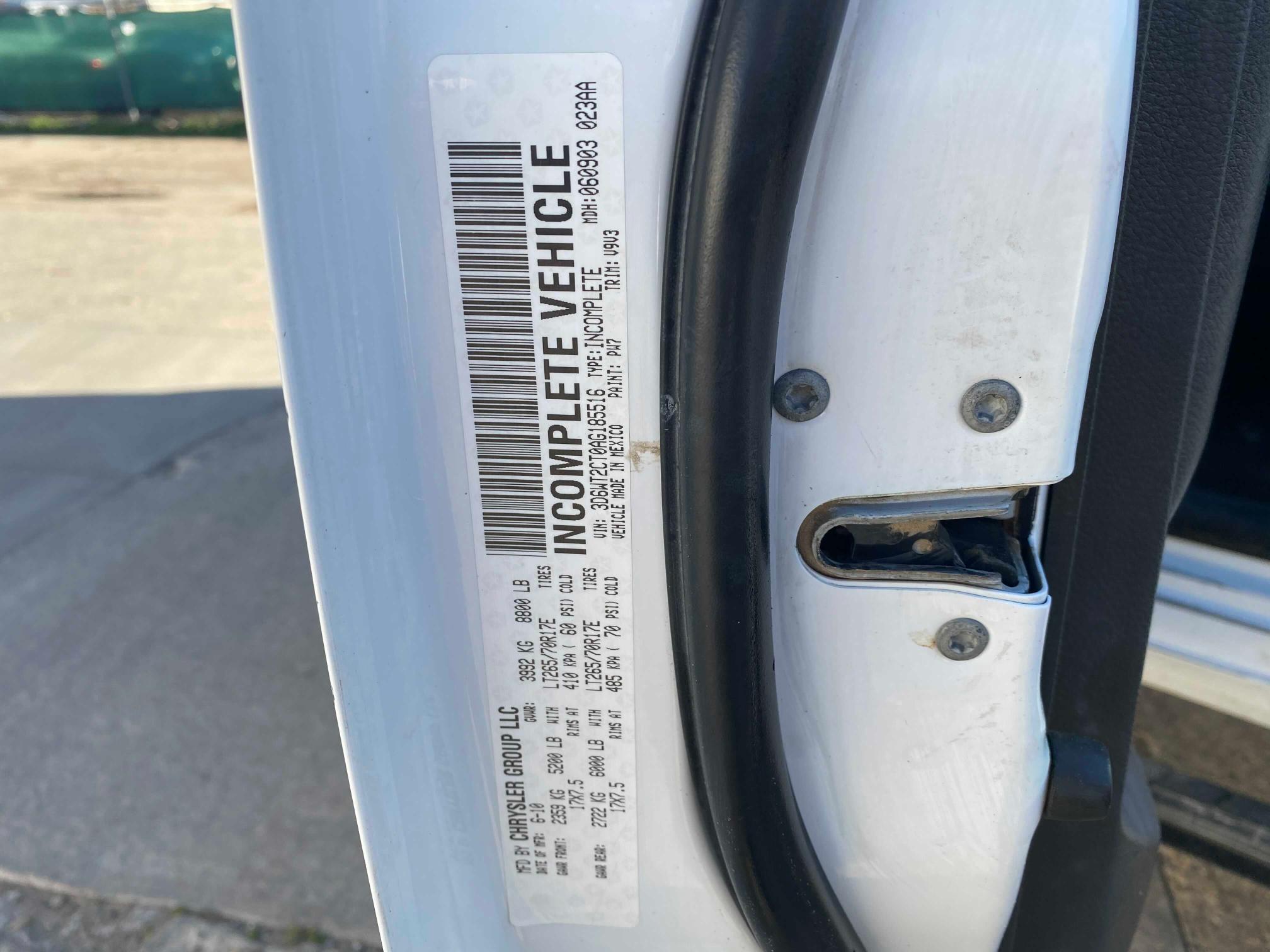 2010 DODGE RAM 2500 3D6WT2CT0AG185516