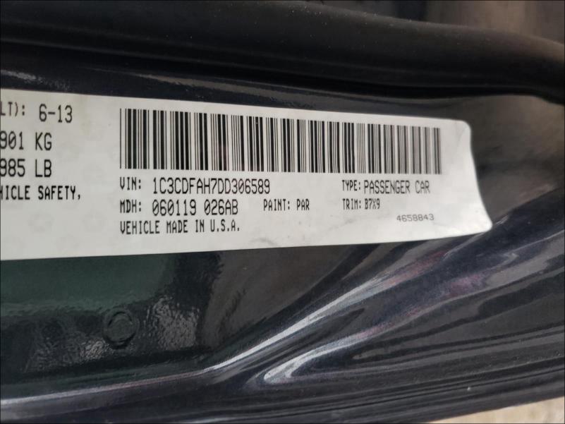 2013 DODGE DART SE 1C3CDFAH7DD306589