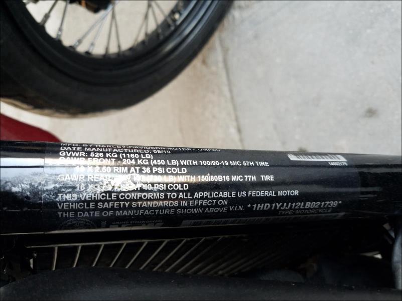2020 HARLEY-DAVIDSON FXBB 1HD1YJJ12LB021739