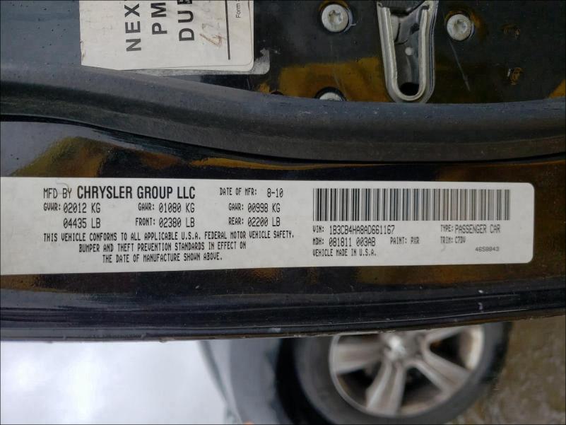 2010 DODGE CALIBER SX 1B3CB4HA8AD661167