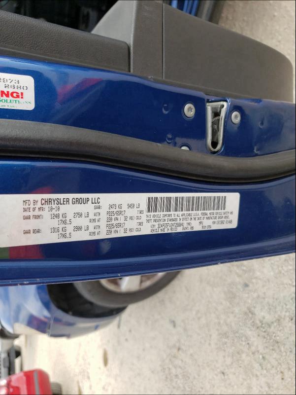 2010 DODGE JOURNEY 3D4PG5FV2AT266041