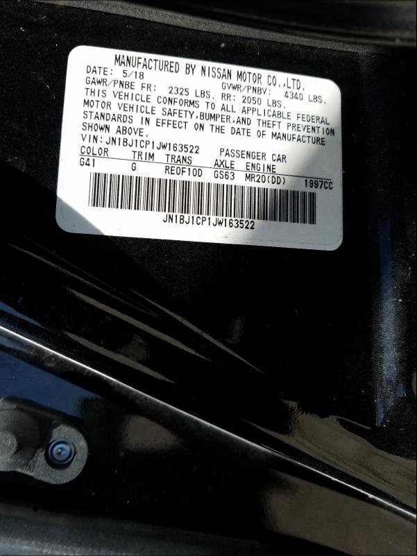 JN1BJ1CP1JW163522 NISSAN ROGUE 2018