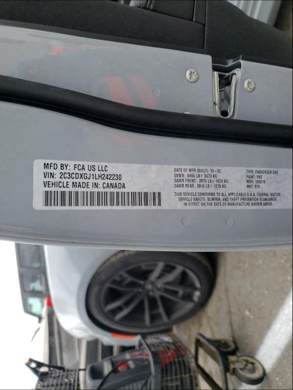 2020 DODGE CHARGER SC 2C3CDXGJ1LH242230