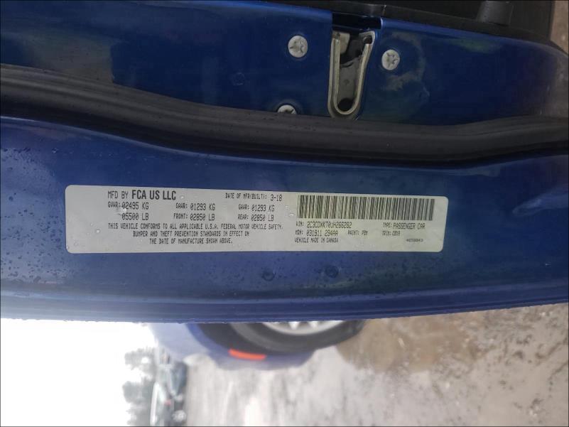 2018 DODGE CHARGER PO 2C3CDXKT0JH266282