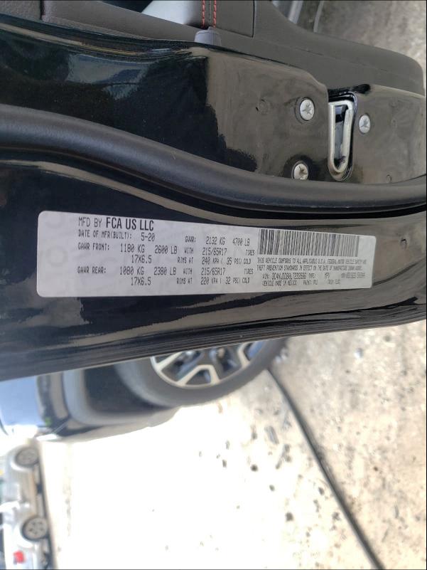 2020 JEEP COMPASS TR 3C4NJDDB0LT233566