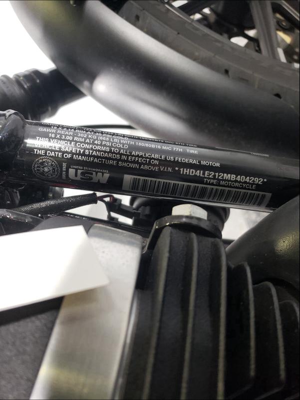 2021 HARLEY-DAVIDSON XL883 N 1HD4LE212MB404292