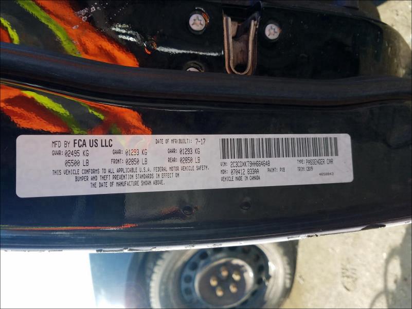 2017 DODGE CHARGER PO 2C3CDXKT9HH664648