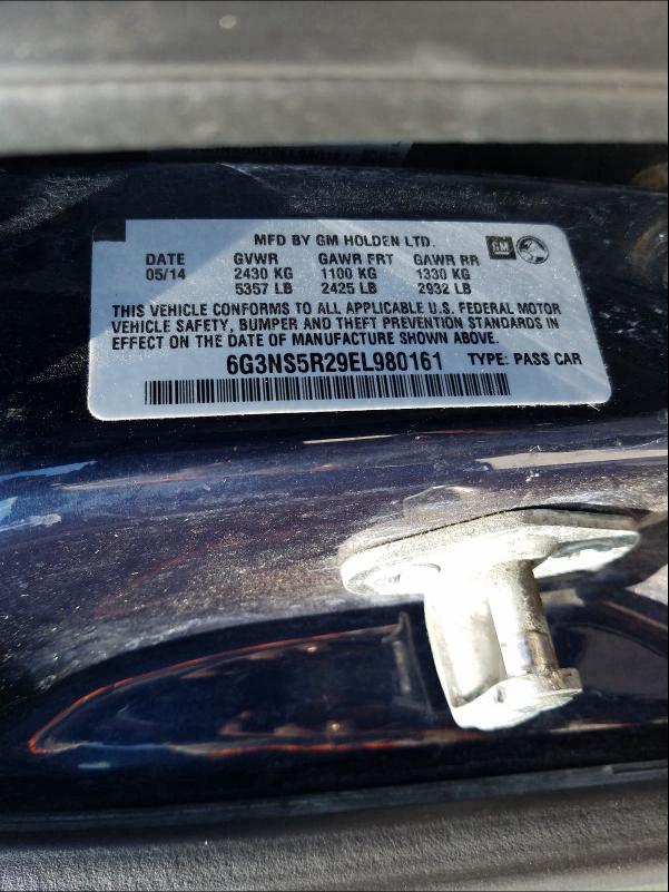 2014 CHEVROLET CAPRICE PO 6G3NS5R29EL980161