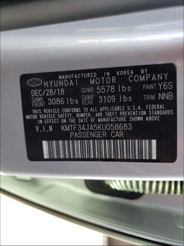 2019 GENESIS G90 PREMIU KMTF34JA5KU058683