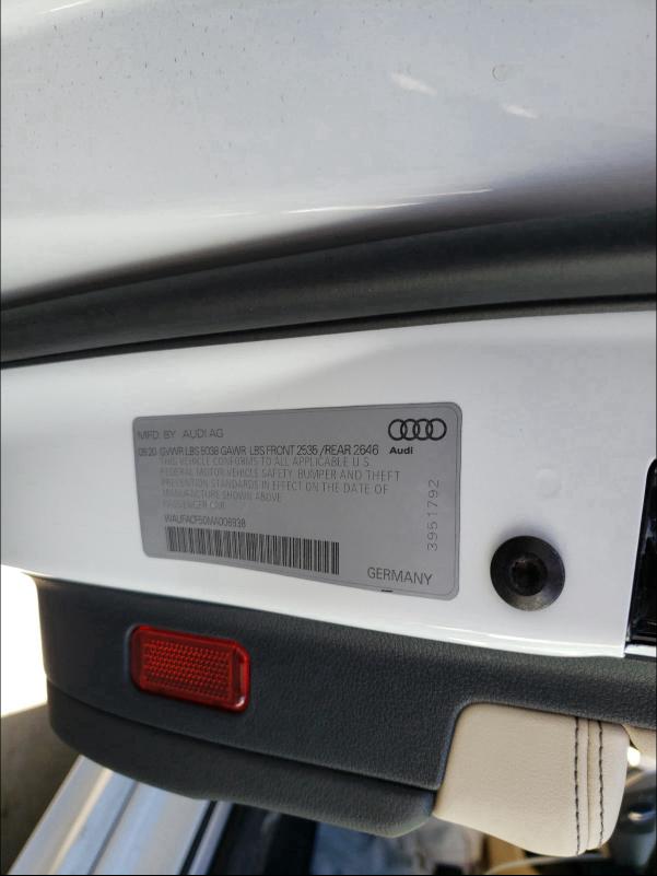 2021 AUDI A5 PREMIUM WAUFACF50MA006938