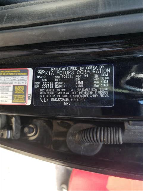 2020 KIA SOUL LX KNDJ23AU6L7067585