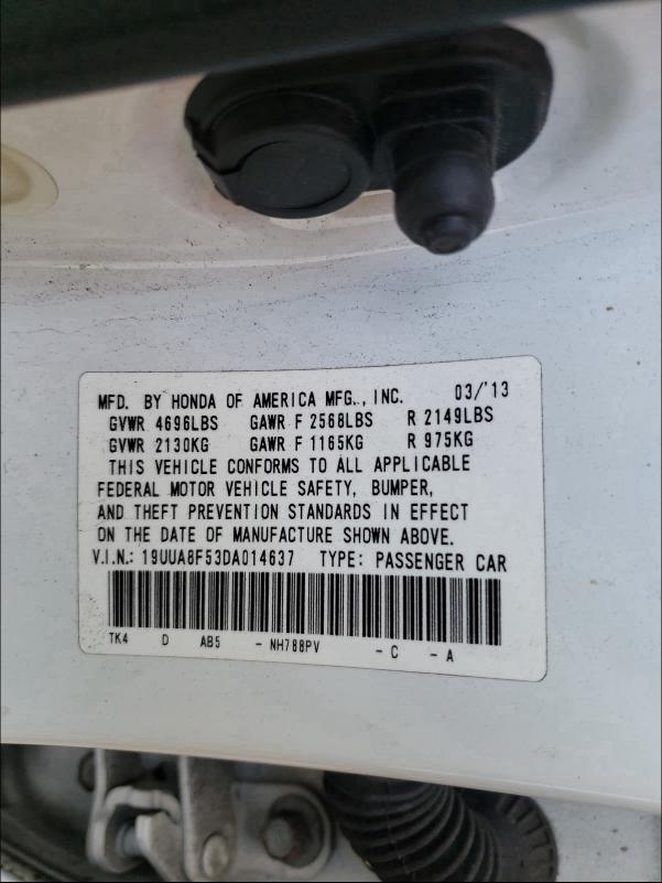 2013 ACURA TL TECH 19UUA8F53DA014637