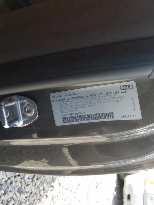2014 AUDI A5 PREMIUM WAULFAFR2EA053952