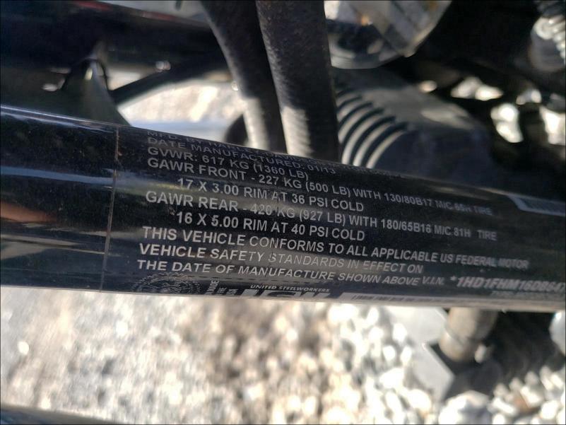 2013 HARLEY-DAVIDSON FLHP POLIC 1HD1FHM16DB647886