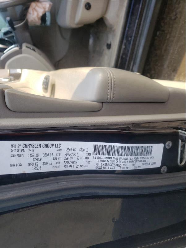 2011 JEEP LAREDO 1J4RR4GGXBC534125
