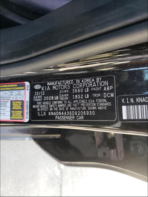 2013 KIA RIO EX KNADN4A36D6206930