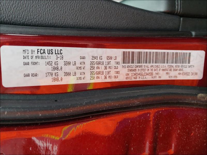 2018 DODGE DURANGO SX 1C4RDHAG6JC340596