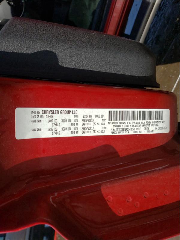 2010 DODGE DAKOTA SXT 1D7CE3GK8AS143250