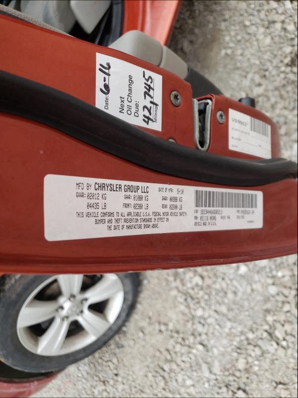 2010 DODGE CALIBER SX 1B3CB4HA6AD605213