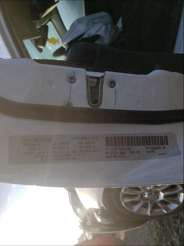 2016 DODGE DART SXT S 1C3CDFFA9GD814403