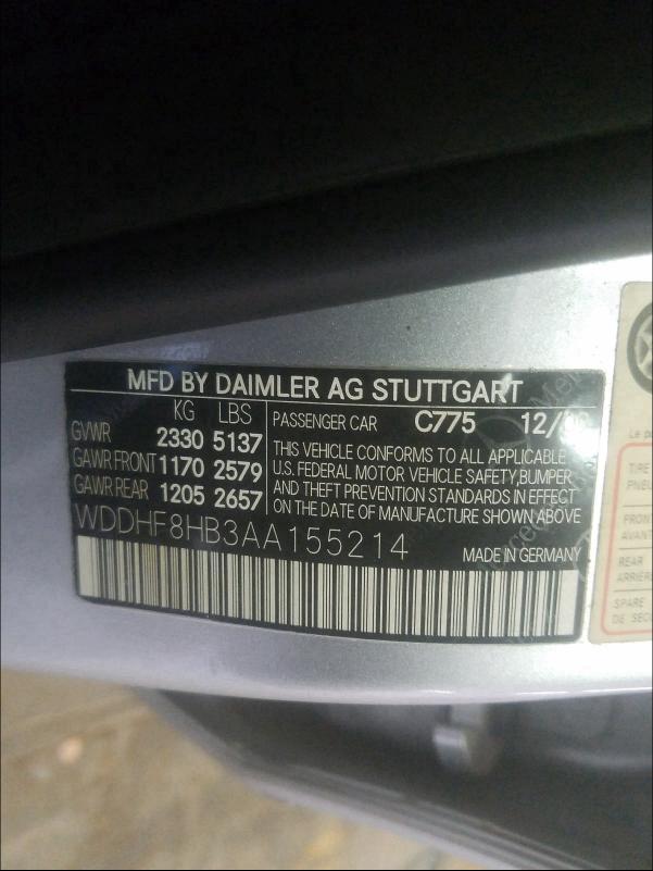 2010 MERCEDES-BENZ E 350 4MAT WDDHF8HB3AA155214