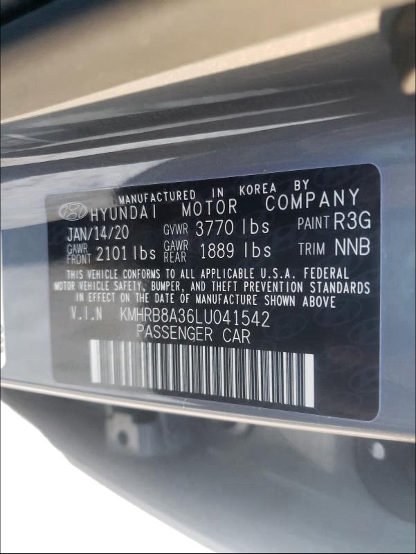 2020 HYUNDAI VENUE SE KMHRB8A36LU041542