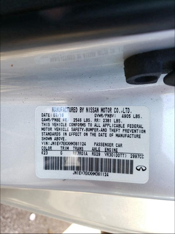 2017 INFINITI Q60 PREMIU JN1EV7EKXHM361124