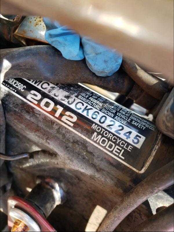 2012 HONDA CMX250 C JH2MC1300CK602245