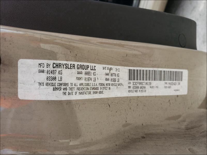 2012 FIAT 500 SPORT 3C3CFFBR9CT106159