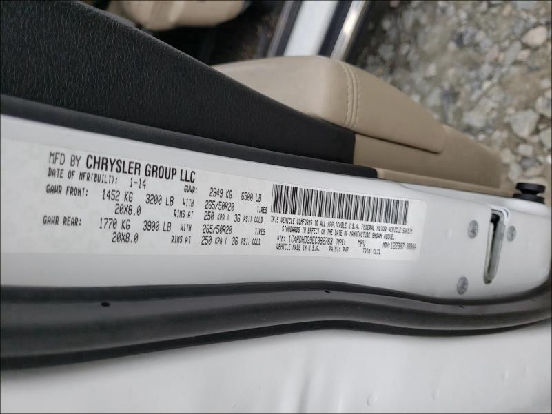 2014 DODGE DURANGO LI 1C4RDHDG9EC382763