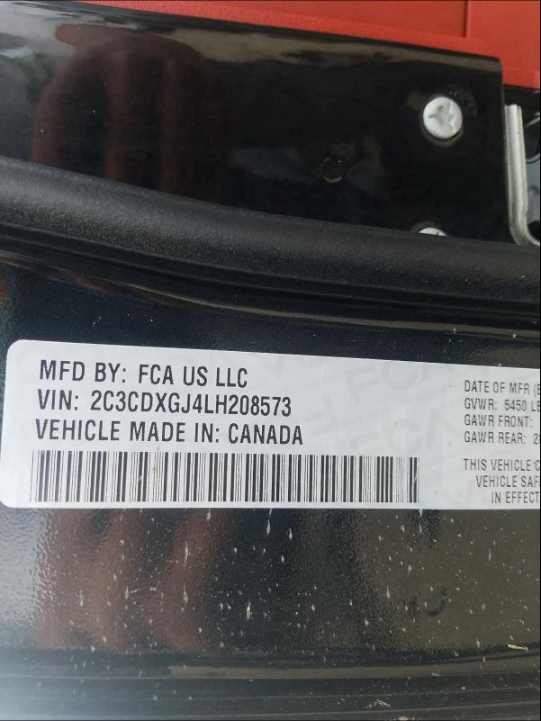 2020 DODGE CHARGER SC 2C3CDXGJ4LH208573