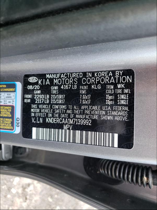 2021 KIA SELTOS EX KNDERCAA1M7139992