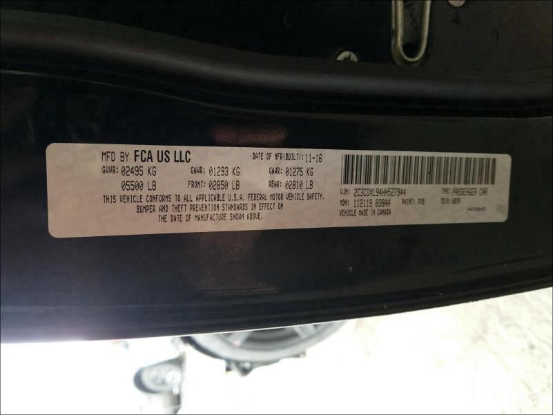 2017 DODGE CHARGER SR 2C3CDXL94HH527944
