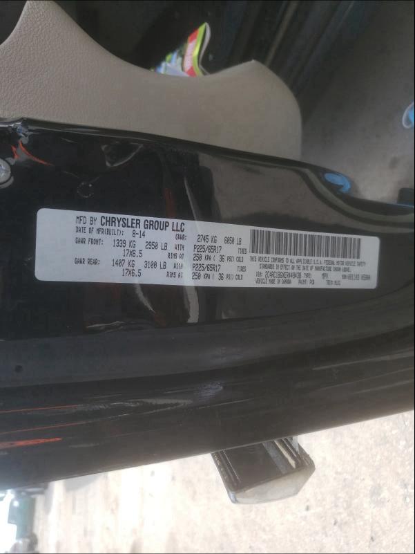 2014 CHRYSLER TOWN & CNT 2C4RC1BGXER449438