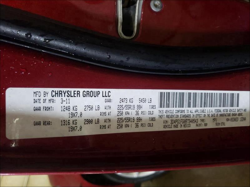 2011 DODGE JOURNEY MA 3D4PG1FG0BT540543