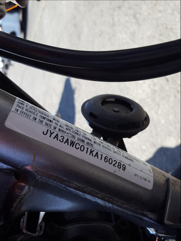2019 YAMAHA TW200 JYA3AWC01KA160289