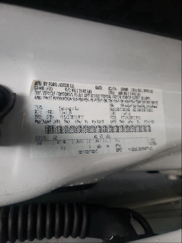 2016 FORD FOCUS S 1FADP3E24GL315844